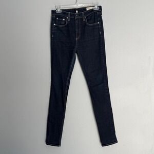 Rag & Bone Justine Skinny Jeans Harrow Dark Indigo Wash W1213K520 Size 27